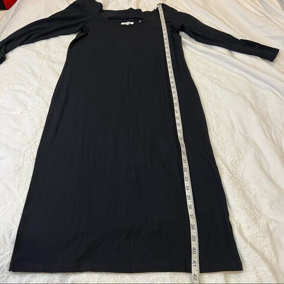 Maurice’s Black Ribbed Midi Dress size M - Picture 11 of 12